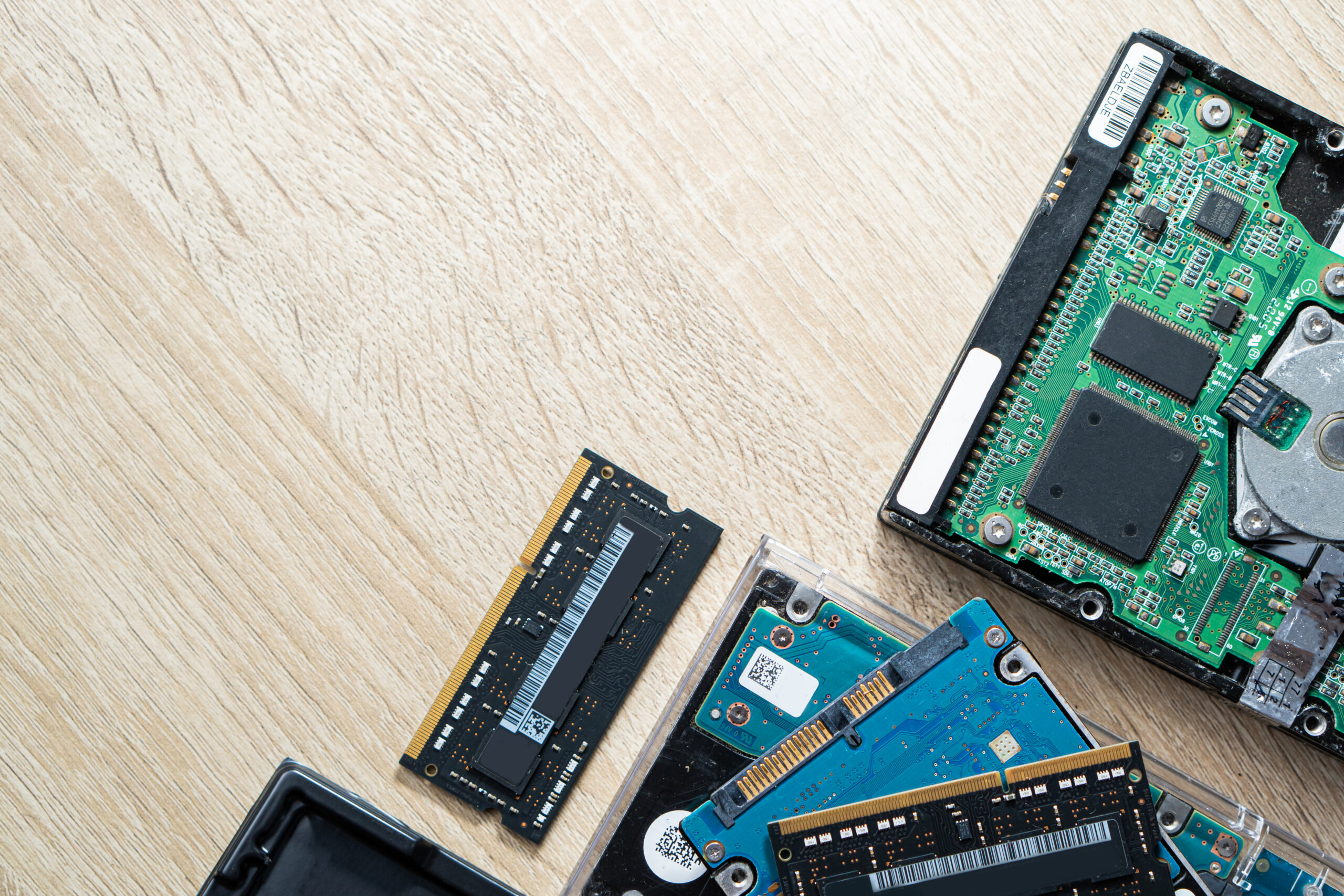 cyber data attack concept : broken laptop ,crash motherboard ,me
